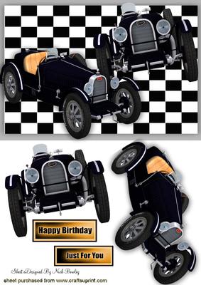 Black Vintage Sports Cars