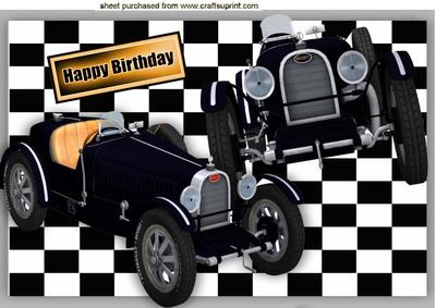 Black Vintage Sports Cars A4
