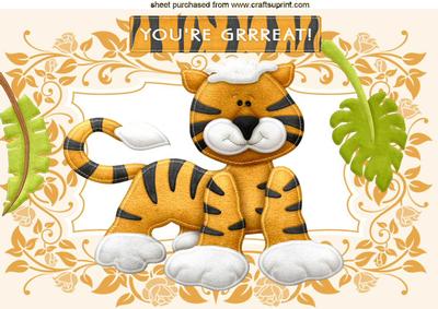 You're Grrrrrrrrrrreat! Cute Tiger A4
