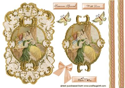 Beautiful Victorian Mother & Daughter Portrait, Lovely for Mother's Day