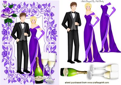Lovely Couple Celebrating with Champagne