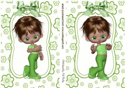 Little Gumdrops in Green Toppers with Bows