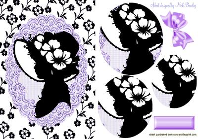 Silhouette Vintage Lady Oval Pyramids