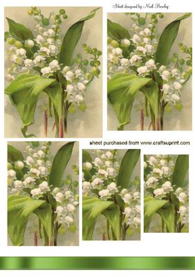 Beautiful Lily of the Valley Flower Pyramids