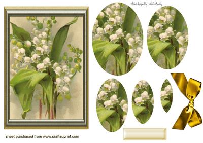 Beautiful Lily of the Valley Flowers Oval Pyramids