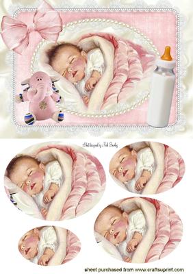 Cute Babygirl Sleeping, Oval Pyramids