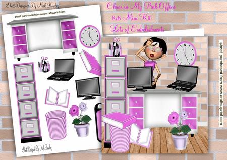 Chaos at the Pink Office 8x8 Mini Kit