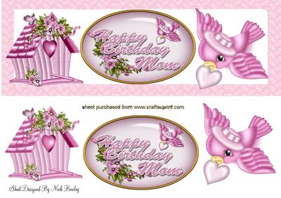 Happy Birthday Mom!with Little Bird Dl