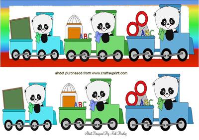 School Train with Pandas is on It's Way Dl