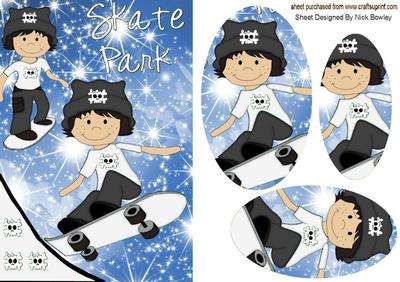 Skate Park Boys in White Oval Pyramids