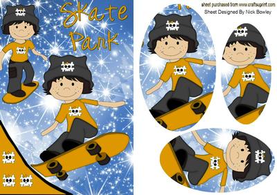 Skate Park Boys in Gold Oval Pyramids