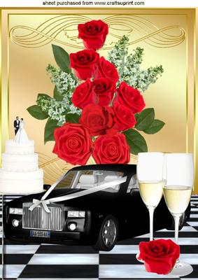 Memories to Treasure, Red Roses & Black Car A4