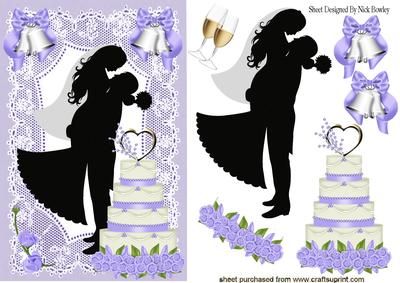 He Swept Me Off My Feet! Wedding Silhouette Couple