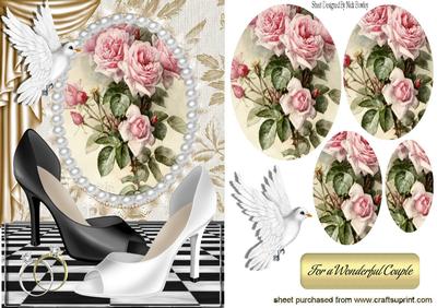Brides Shoes Civil Partnership Roses Oval Pyramids