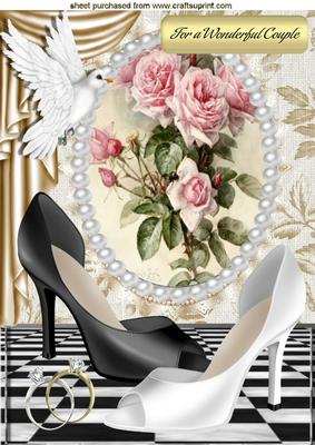 Brides Shoes Civil Partnership Roses A4