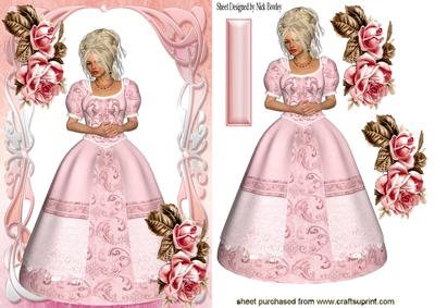 Pretty as a Princess with Pink Roses