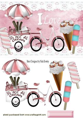 Ice Cream Bike, with Ice Cream & Lollies