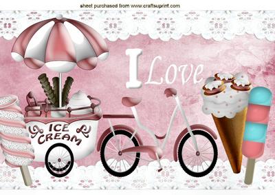 Ice Cream Bike with Ice Lollies A4