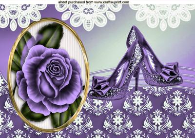 Purple Roses & Sparkle Shoes A4