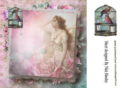 A Gift of Song Birds for a Lady 8x8 Insert