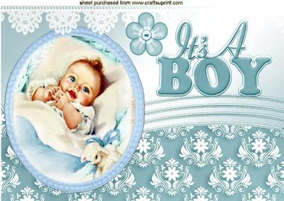 Sweet Blue Eyed Baby Boy with His Bottle A4