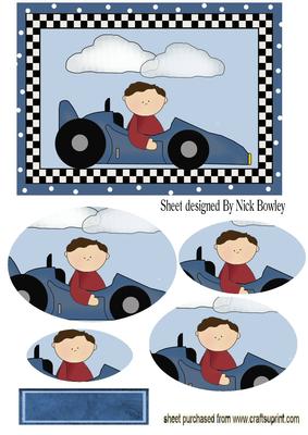 I Love My Racing Car Oval Pyramids
