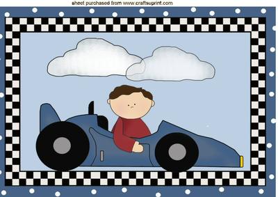 I Love My Racing Car A4