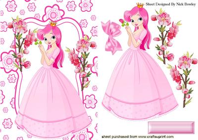 Pretty Princess in Pink with Rose