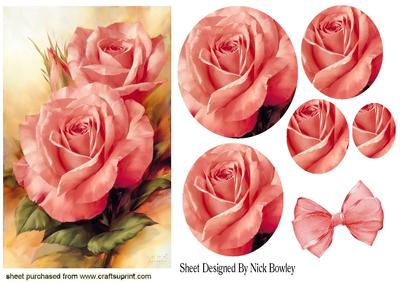 Peach Roses Pyramids, with Organza Bow