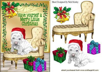 Wrinkles in Santa Hat, with Pressies