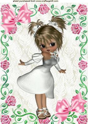 I Feel Pretty! Oh So Pretty! in Rose Frame A4