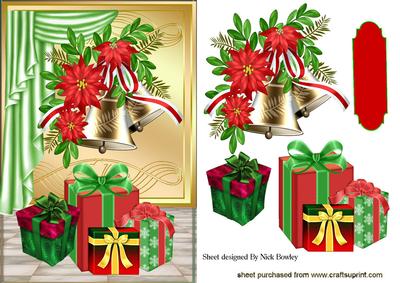 Christmas Bells with Lots of Presents