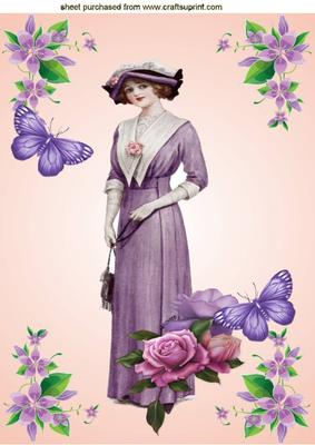 Pretty in Lilac and Delicate A4