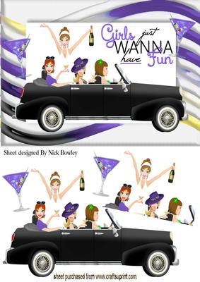 Time to Party with My Friends in Purple