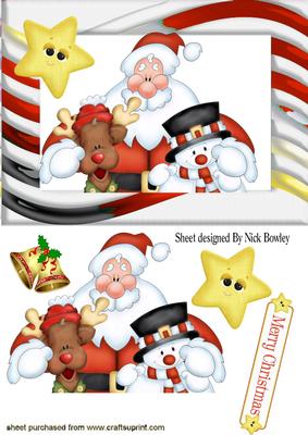 Santa and Friends with Cheeky Star!