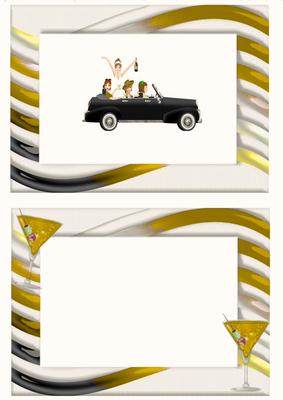 Girls Just Want to Have Fun in Gold A5 Insert
