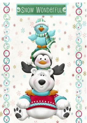 Polar Bear and Friends Snow Wonderful A4