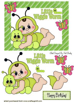 Little Wiggle Worm! with Baby & Butterflies