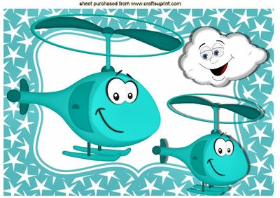 Look at Me Dad I'm Flying Toony Helicopters A4
