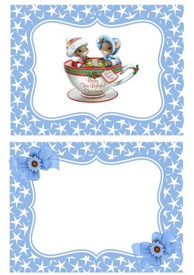A Nice Cup of Tea, Mice in a Teacup A5 Insert