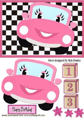 Love Them Eyelashes , My Pink Toony Car with Nos!