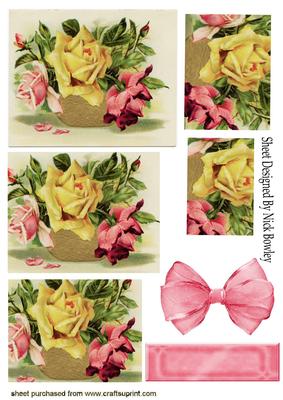 Summer Roses in a Basket Pyramids
