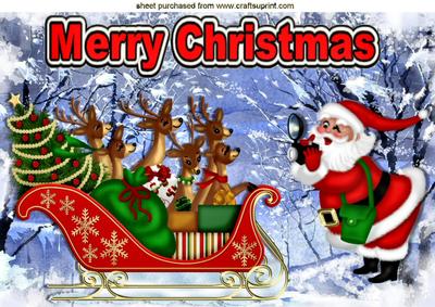 Now Smile for the Camera, Reindeers & Santa A4