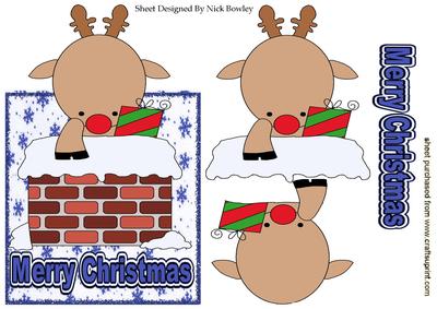 Reindeer in the Chimney, Over the Edge Card