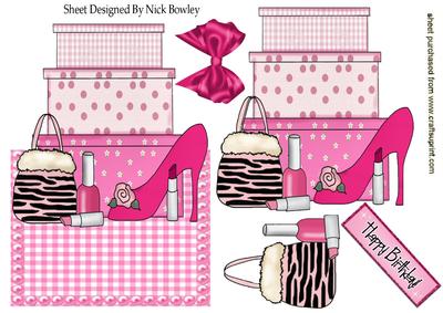 Ladies Shoes and Makeup Over the Edge Crd