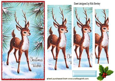 Pretty Deer in the Snow Pyramids