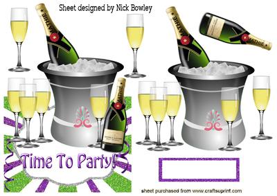 Time to Party with Champers & Ice Bucket Over the Edge