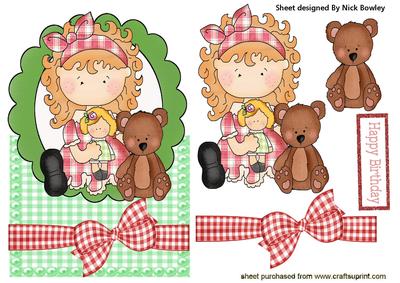 Little Tabitha with Her Cuddly Doll, Over the Edge