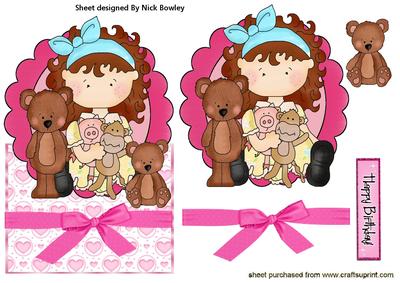 Little Tabitha with Her Cuddly Bears Over the Edge