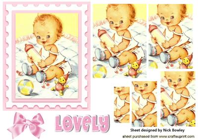 Lovely Baby Girl with Her Toys, Pyramids